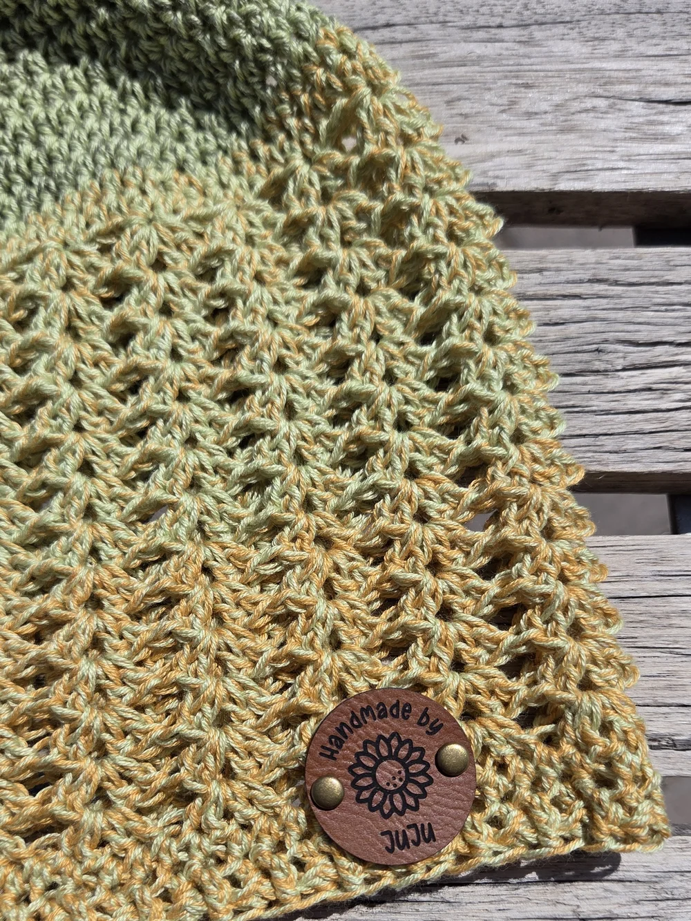 Artisan Handmade Crochet Extra-Lightweight Cotton Blend Lacey Summer Beanie Hat